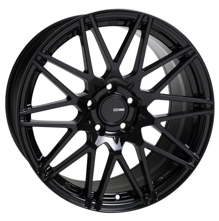 Enkei TMS 18x8 5x100 45mm Offset 72.6mm Bore Gloss Black Wheel - Premium Wheels - Cast from Enkei - Just 1404.59 SR! Shop now at Motors