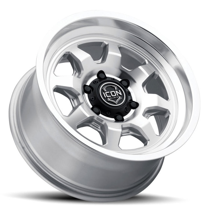 ICON Nuevo 17 X 8.5 5 X 4.5 0mm Offset 4.75in BS Silver Machined - Premium Wheels - Cast from ICON - Just 896.84 SR! Shop now at Motors