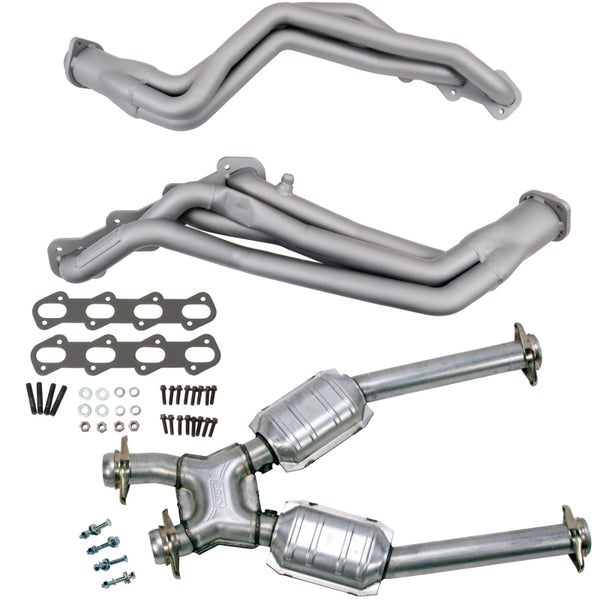 BBK 99-04 Ford Mustang Cobra/Mach1 1-5/8 Long Tube Headers w/High Flow Catted X-Pipe (Ti Ceramic) - Premium Headers & Manifolds from BBK - Just 5141.98 SR! Shop now at Motors