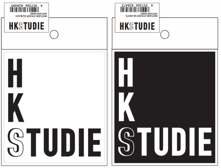 HKS HKSTUDIE Sticker SQ - White - Premium Stickers/Decals/Banners from HKS - Just 56.34 SR! Shop now at Motors