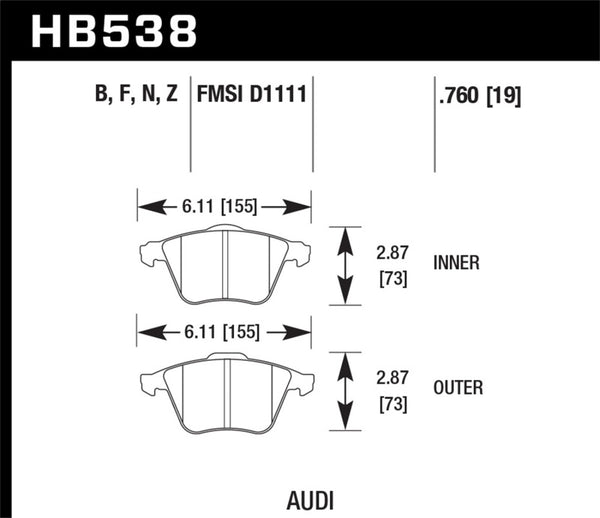 Hawk HP+ Street Brake Pads - Premium Brake Pads - Performance from Hawk Performance - Just 857.47 SR! Shop now at Motors