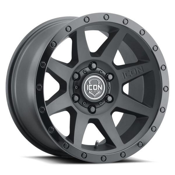 ICON Rebound 18x9 6x135 6mm Offset 5.25in BS 87.1mm Bore Double Black Wheel - Premium Wheels - Cast from ICON - Just 1227.97 SR! Shop now at Motors