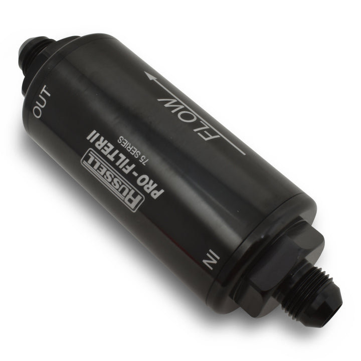 Russell Performance ProFilter 2 Fuel Filter 6 1/4in Long 10 Micron 10AN Male In/Out - Black - Premium Fuel Filters from Russell - Just 371.45 SR! Shop now at Motors