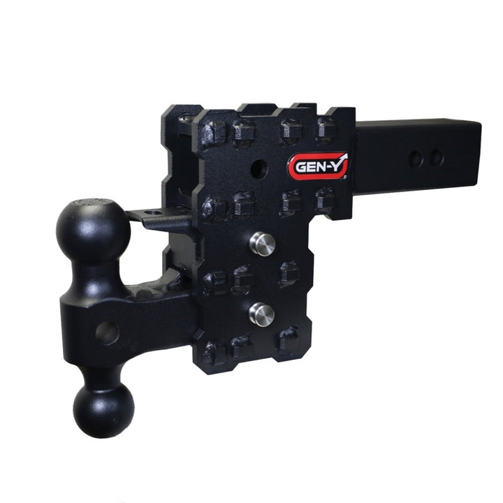 Gen-Y Phantom-X 2.5in Solid Shank 5in Drop 1.6K TW 16K Hitch w/GH-051 Dual-Ball & GH-032 Pintle Lock - Premium Hitch Receivers from GEN-Y Hitch - Just 1449.07 SR! Shop now at Motors
