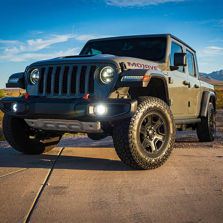 ARB Jeep JL/JT SAE Only Plug N Play Fog Light Kit (Bumper Kit) - White - Premium Fog Lights from ARB - Just 2060.31 SR! Shop now at Motors