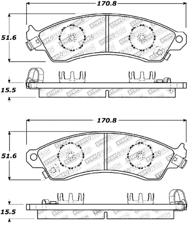 StopTech Street Touring Brake Pads - Premium Brake Pads - OE from Stoptech - Just 453.18 SR! Shop now at Motors