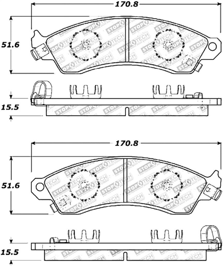 StopTech Street Touring Brake Pads - Premium Brake Pads - OE from Stoptech - Just 453.18 SR! Shop now at Motors