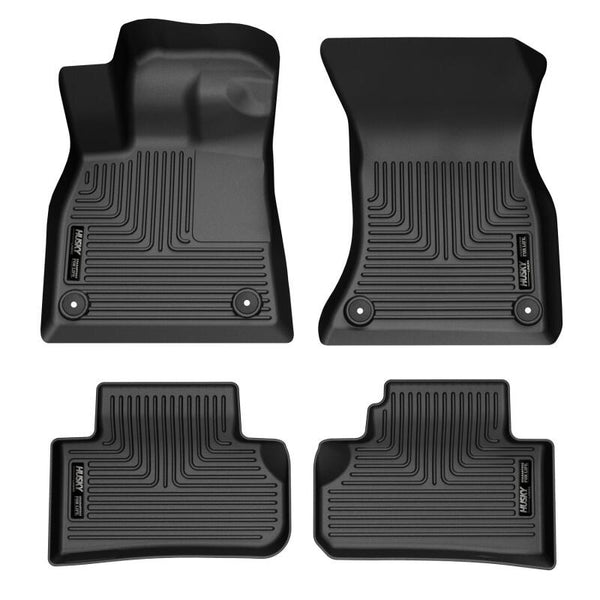 Husky Liners 18-24 Audi Q5 /18-24 Audi SQ5 Weatherbeater Black Front & Rear Floor Liners - Premium Floor Mats - Rubber from Husky Liners - Just 525.23 SR! Shop now at Motors