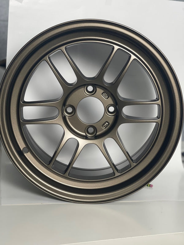 Enkei RPF1 15x8 4x100 28mm Offset 5 Hub Bore Bronze Wheel - 11.64Lbs (MOQ 40) - Premium Wheels - Cast from Enkei - Just 1076.54 SR! Shop now at Motors