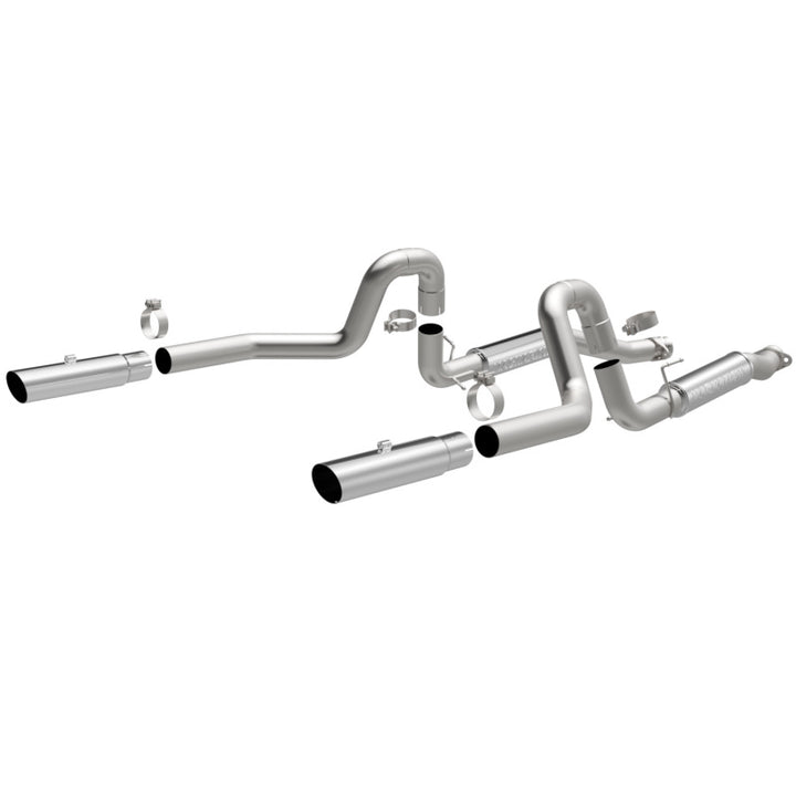 MagnaFlow 99-04 Mustang Mach 1 V8 4.6L Dual Split Rear Exit Stainless Cat-Back Performance Exhaust - Premium Catback from Magnaflow - Just 3767.11 SR! Shop now at Motors