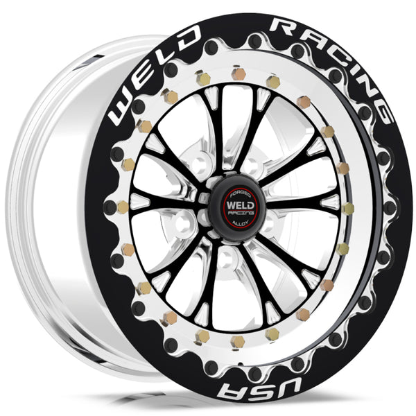 Weld Vitesse 15x10 / 5x4.5in BP / 4.5in. BS Black Wheel - Single Beadlock - Premium Wheels - Forged from Weld - Just 5101.84 SR! Shop now at Motors