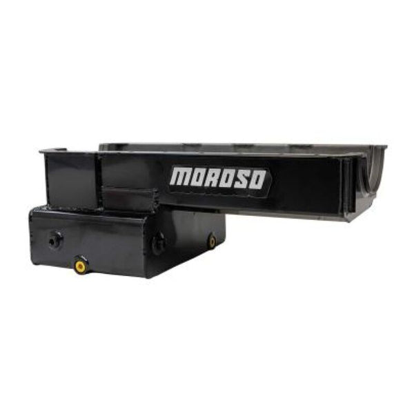 Moroso Ford 351W Road Race Front Sump 8 Inch Deep Steel Oil Pan - Black Powder Coat - Premium Oil Pans from Moroso - Just 2218.15 SR! Shop now at Motors