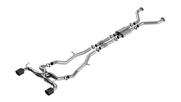 Borla 22-24 Nissan Z 2.5in ATAK Cat Back Exhaust 4.5in Tip - Carbon Fiber Black Anodized - Premium Catback from Borla - Just 8711.68 SR! Shop now at Motors