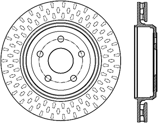 StopTech 12-13 Jeep SRT8 Rear Right Slotted Sport Brake Rotor - Premium Brake Rotors - Slotted from Stoptech - Just 900.14 SR! Shop now at Motors