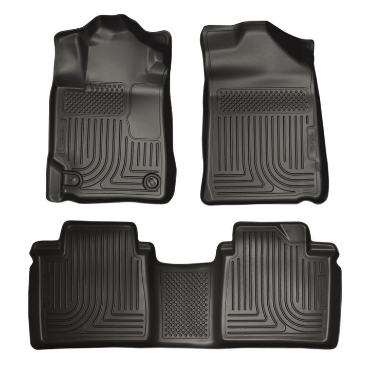 Husky Liners 13-14 Toyota Avalon Electric/Gas Weatherbeater Black Front & 2nd Seat Floor Liners - Premium Floor Mats - Rubber from Husky Liners - Just 525.23 SR! Shop now at Motors