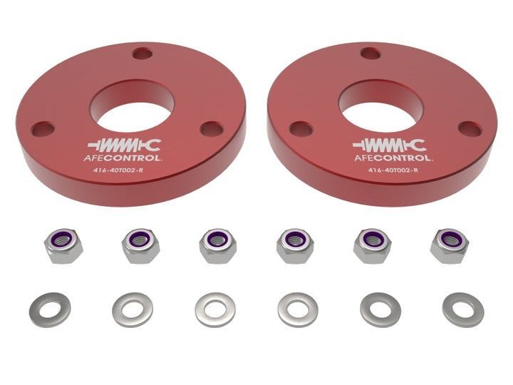 aFe CONTROL 23-24 Chevrolet Colorado ZR2 / GMC Canyon AT4X L4 2.7L (t) 1.25in Leveling Kit - Red - Premium Leveling Kits from aFe - Just 449.47 SR! Shop now at Motors