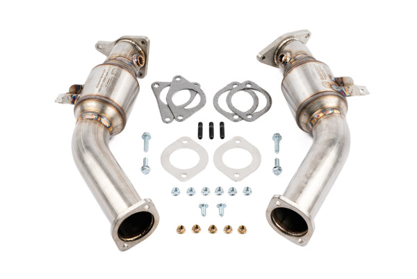 AMS Performance VR30DDTT Street Lower Downpipes w/GESI Catalytic Converter - Premium Downpipes from AMS - Just 4915.51 SR! Shop now at Motors