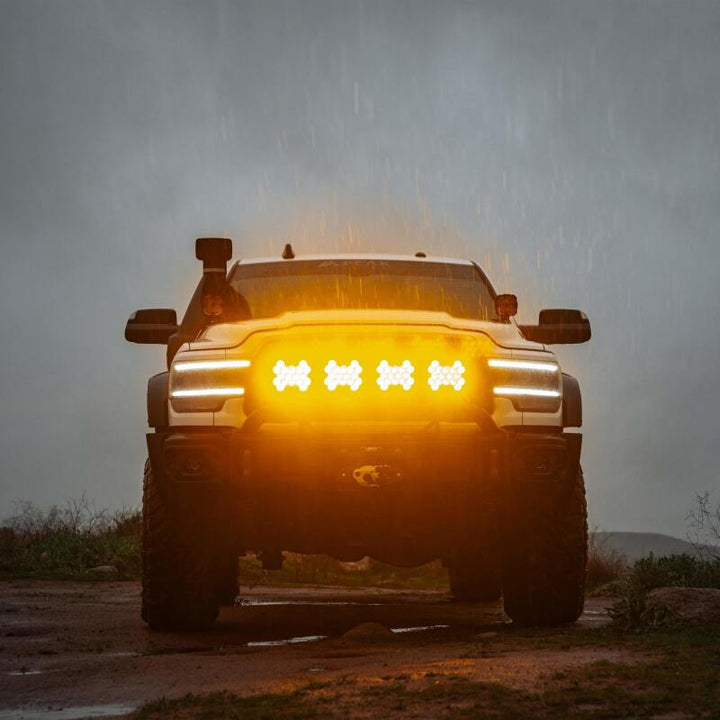 KC HiLiTES SlimLite 8in. LED Light Shield (Shield Only) - Amber - Premium Light Covers and Guards from KC HiLiTES - Just 45.03 SR! Shop now at Motors