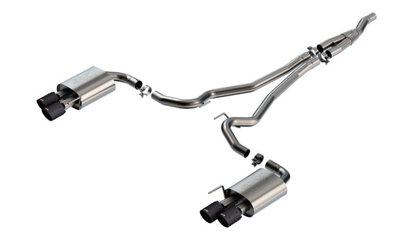 Borla 2024 Ford Mustang 2.3L Ecoboost ATAK Catback Exhaust CF BA w/ Quad Tips - Non-Active - Premium Catback from Borla - Just 8700.41 SR! Shop now at Motors