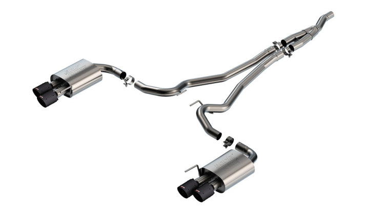 Borla 2024 Ford Mustang 2.3L Ecoboost ATAK Catback Exhaust CF BA w/ Quad Tips - Non-Active - Premium Catback from Borla - Just 8700.41 SR! Shop now at Motors