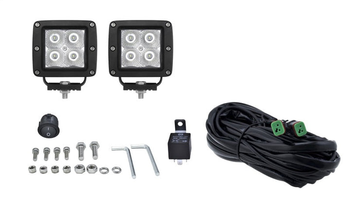 Hella HVF Cube 4 LED Off Road Kit - 3.1in 2X12W - Premium Light Bars & Cubes from Hella - Just 349.85 SR! Shop now at Motors
