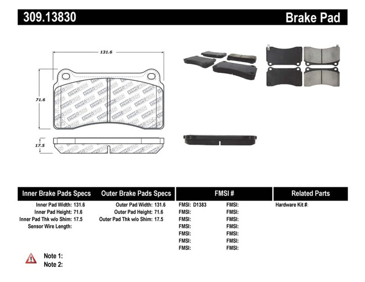 StopTech Performance Brake Pads - Premium Brake Pads - Performance from Stoptech - Just 600.53 SR! Shop now at Motors