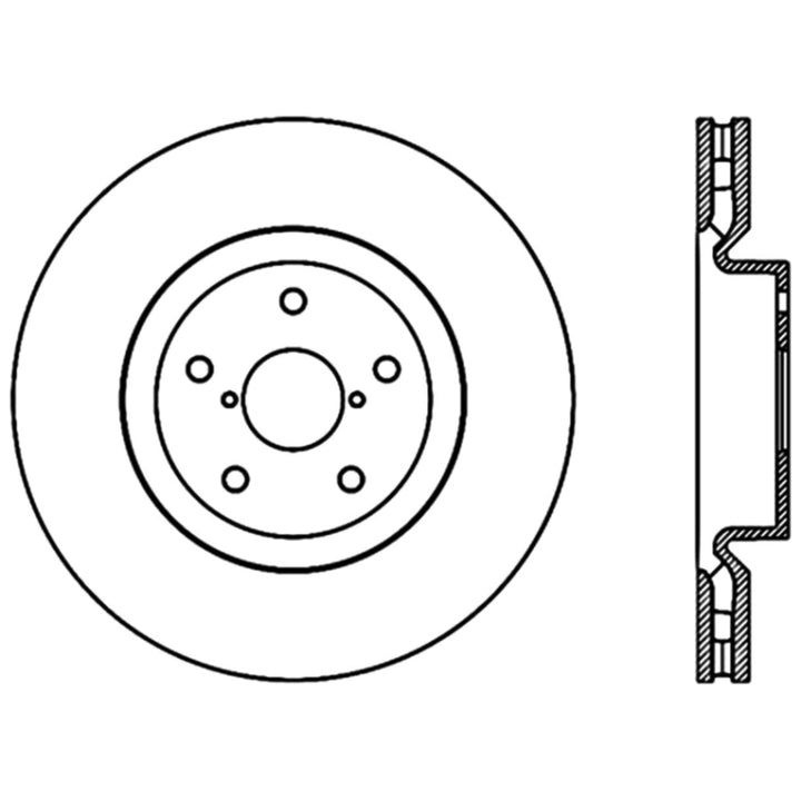 Stoptech 05-07 Subaru Impreza WRX Sti Front High Carbon CRYO-STOP Rotor - Premium Brake Rotors - OE from Stoptech - Just 640.19 SR! Shop now at Motors