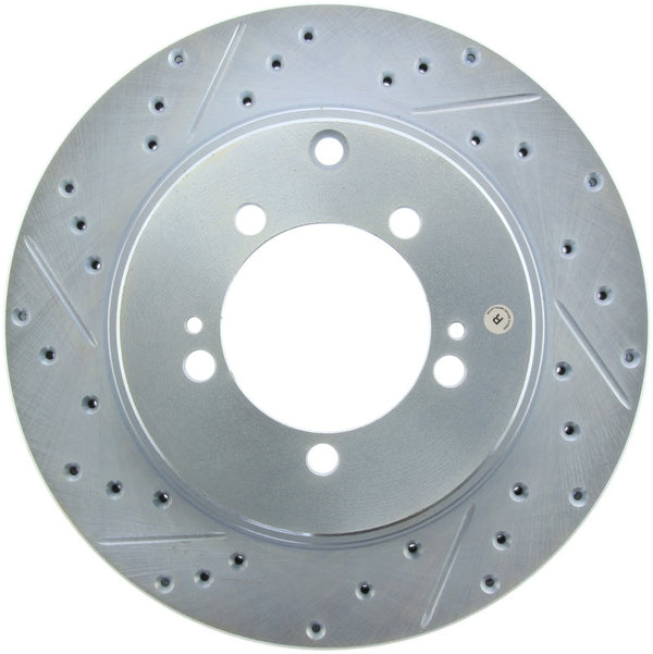 StopTech Select Sport Drilled & Slotted Rotor - Front Left - Premium Brake Rotors - Slot & Drilled from Stoptech - Just 372.32 SR! Shop now at Motors