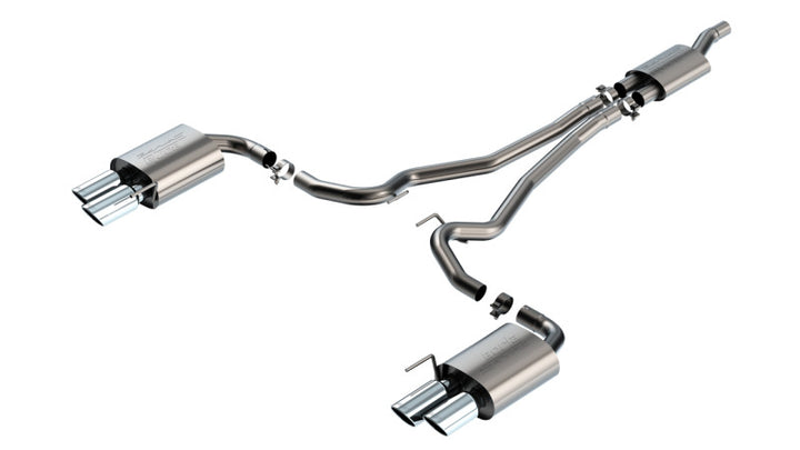 Borla 2024 Ford Mustang Ecoboost 2.3L Cat-Back Exhaust System S-Type w/ Quad Tip - Non-Active - Premium Catback from Borla - Just 6420.95 SR! Shop now at Motors