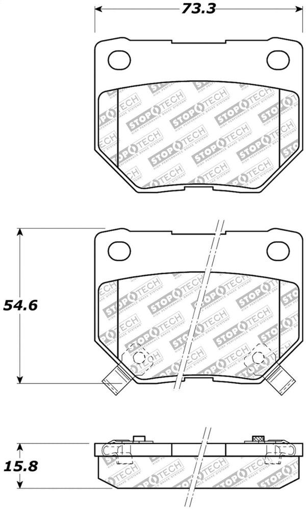 StopTech Street Select Brake Pads - Front/Rear - Premium Brake Pads - OE from Stoptech - Just 165.21 SR! Shop now at Motors