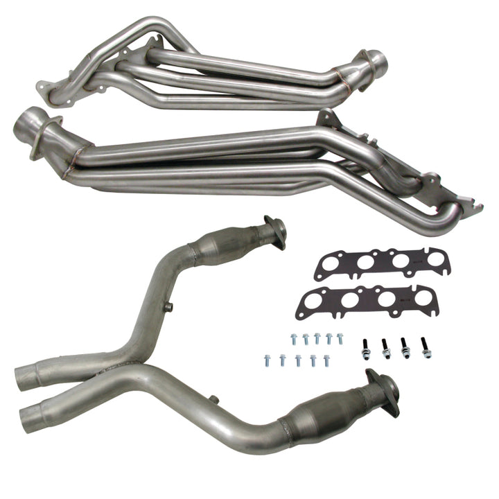 BBK 11-14 Ford Mustang GT 1-3/4 Long Tube Headers w/High Flow Catted X-Pipe (304 Stainless Steel) - Premium Headers & Manifolds from BBK - Just 6192.91 SR! Shop now at Motors