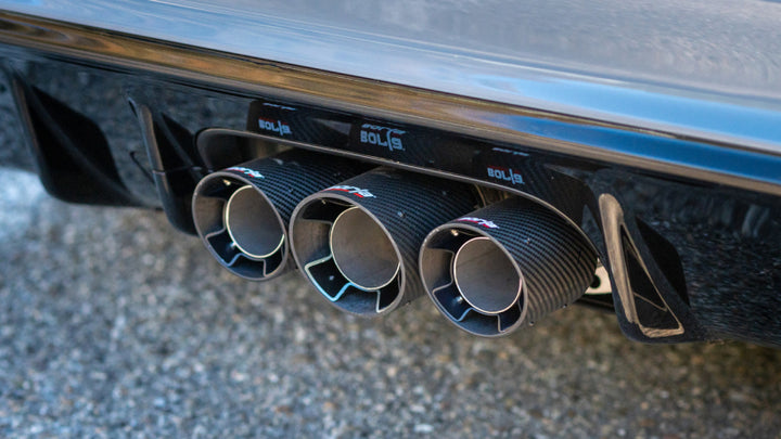 Borla 2023 Honda Civic Type R MT ATAK Catback Exhaust w/ 4in Black Anodized Carbon Fiber Tips - Premium Catback from Borla - Just 11182.50 SR! Shop now at Motors