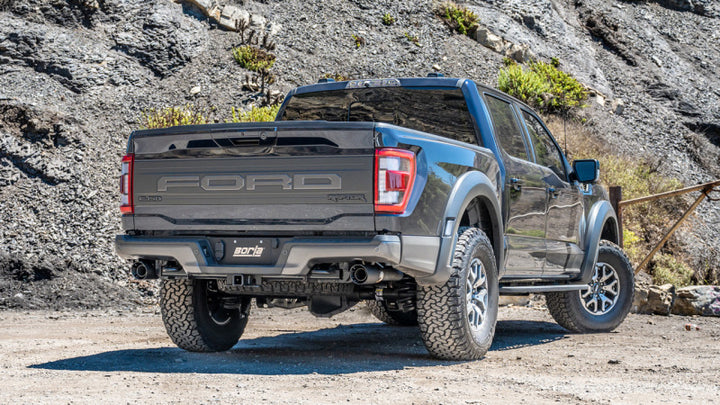 Borla 21-23 Ford Raptor 3in Tail Pipe Kit 4.5in Tip - Carbon Fiber Black Anodized - Premium Connecting Pipes from Borla - Just 5557.44 SR! Shop now at Motors