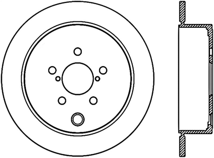 Stoptech 09-10 Subaru Forester / 08-10 Impreza/WRX Rear CRYO-STOP Rotor - Premium Brake Rotors - Drilled from Stoptech - Just 354.69 SR! Shop now at Motors