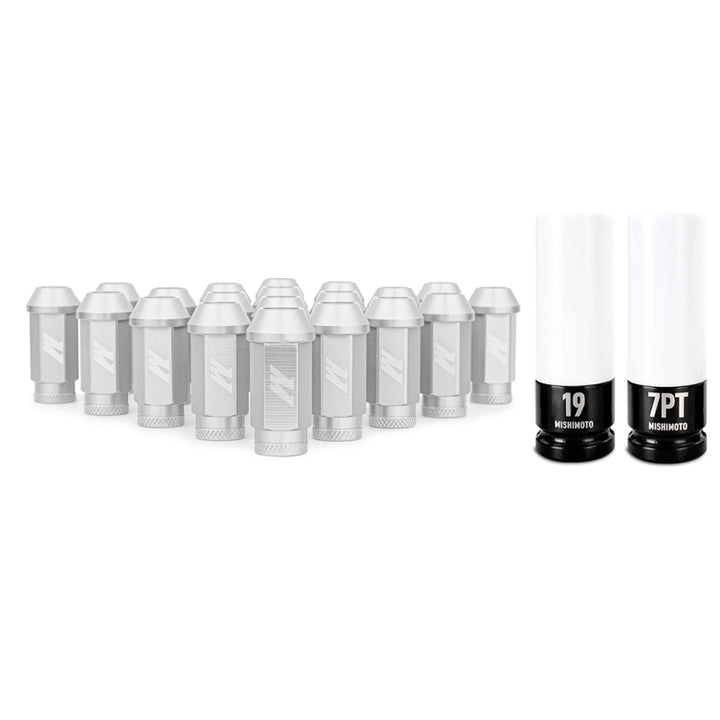 Mishimoto Aluminum Locking Lug Nuts M12x1.5 20pc Set Silver - Premium Lug Nuts from Mishimoto - Just 345.11 SR! Shop now at Motors