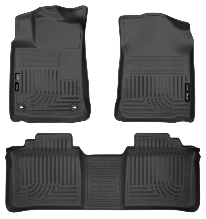 Husky Liners 13-14 Toyota Avalon Electric/Gas Weatherbeater Black Front & 2nd Seat Floor Liners - Premium Floor Mats - Rubber from Husky Liners - Just 525.23 SR! Shop now at Motors