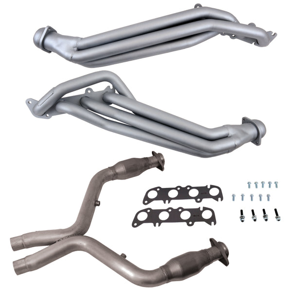 BBK 11-14 Ford Mustang GT 5.0 1-7/8in Long Tube Headers w/High Flow Catted X-Pipe (Ti Ceramic) - Premium Headers & Manifolds from BBK - Just 5442.25 SR! Shop now at Motors