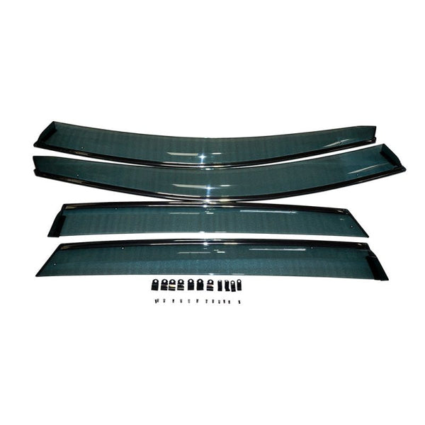 BLOX Racing 07-11 CRV Door Sun Visors Smoke Acrylic 4pcs - Premium Wind Deflectors from BLOX Racing - Just 180.19 SR! Shop now at Motors