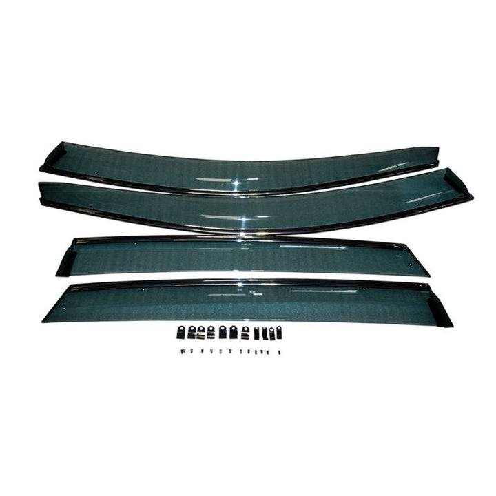 BLOX Racing 07-11 CRV Door Sun Visors Smoke Acrylic 4pcs - Premium Wind Deflectors from BLOX Racing - Just 180.20 SR! Shop now at Motors