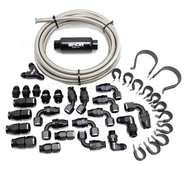 Snow Performance 10AN Braided Stainless Fuel Line Kit - Premium Injection Pump Components from Snow Performance - Just 2528.65 SR! Shop now at Motors