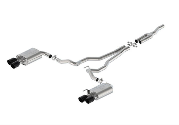 Ford Racing 2024 Mustang 2.3L Touring Non-Active Cat-Back Exhaust w/GT Valance - Black Tip - Premium Catback from Ford Racing - Just 9506.99 SR! Shop now at Motors