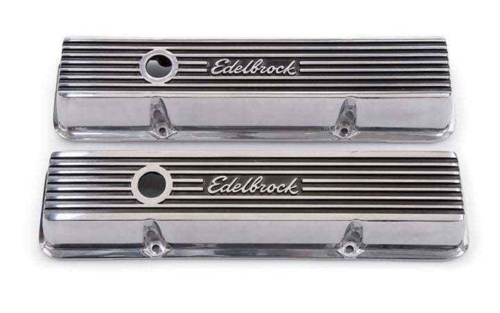 Edelbrock Valve Cover Elite II Series Chevrolet 1959-1986 262-400 CI V8 Low Polished - Premium Valve Covers from Edelbrock - Just 619.53 SR! Shop now at Motors