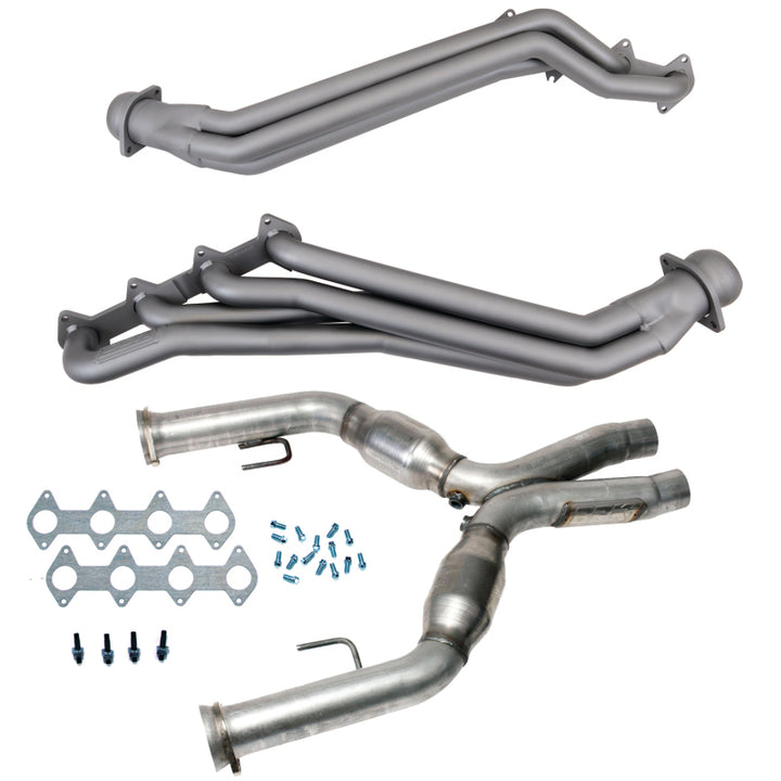 BBK 05-10 Ford Mustang GT 1 5/8 Long Tube Headers w/High Flow Catted X-Pipe (Ti Ceramic) - Premium Headers & Manifolds from BBK - Just 5066.92 SR! Shop now at Motors