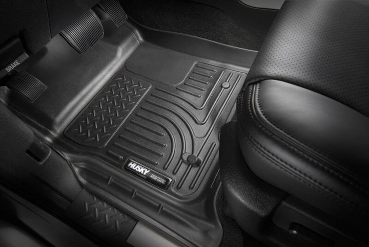 Husky Liners 2024 Toyota Tacoma w/ Automatic Transmission Double/Access Cab Pickup - Black - Premium Floor Mats - Rubber from Husky Liners - Just 287.28 SR! Shop now at Motors