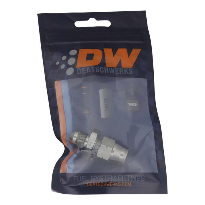 DeatschWerks 6AN Male Flare to 3/8in Hardline Compression Adapter - Includes 1 Olive Insert - Premium Fittings from DeatschWerks - Just 48.83 SR! Shop now at Motors