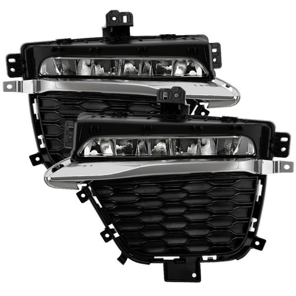 Spyder 22-24 Jeep Grand Cherokee (2-Row) OEM LED Fog Lights w/Switch - Clear (FL-JGC22-LED-C)
