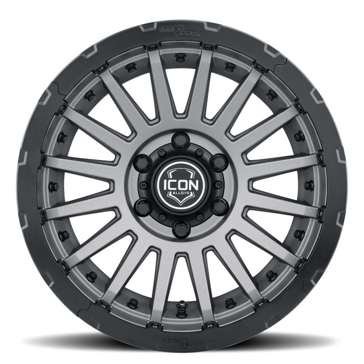 ICON Recon Pro 17x8.5 5x5 -6mm Offset 4.5in BS 71.5mm Bore Charcoal Wheel - Premium Wheels - Cast from ICON - Just 1328.47 SR! Shop now at Motors