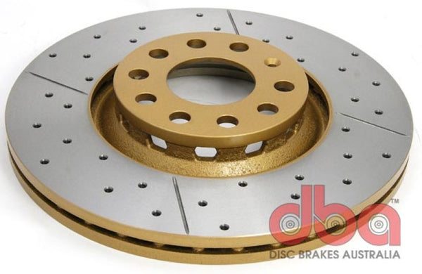 DBA 02-06 Audi A4 3.0L Front Street Drilled & Slotted Rotor - Premium Brake Rotors - Slot & Drilled from DBA - Just 754.35 SR! Shop now at Motors