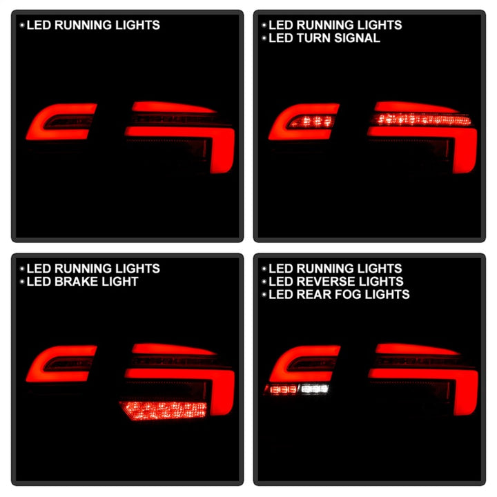 Spyder 09-13 Audi A3 Full LED Tail Lights - Black (ALT-YD-AA309-LED-BK) - Premium Tail Lights from SPYDER - Just 2310.19 SR! Shop now at Motors