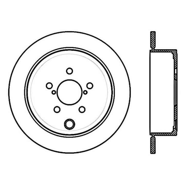 Stoptech 09-10 Subaru Forester / 08-10 Impreza/WRX Rear CRYO-STOP Rotor - Premium Brake Rotors - Drilled from Stoptech - Just 354.69 SR! Shop now at Motors